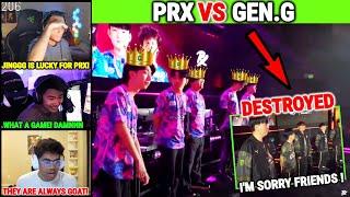 Valorant Streamers Reacts to PRX W Gaming is Back With Jinggg & Destroyed GEN.G in VCT Champions