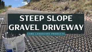 WORLD’S ONLY GRAVEL STABILIZING SYSTEM TRUSTED FOR STEEP SLOPE DRIVEWAYS