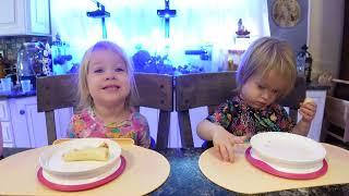 Twins try red banana