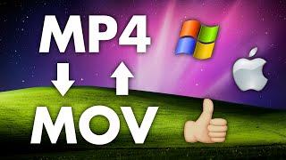 How to Convert MP4 Files to MOV and vice versa for FREE