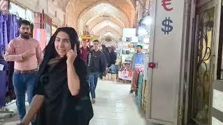 Walking in the Grand Bazaar of Kerman Iran. 4K ASMR.