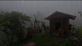 Powerful Rainstorm ASMR with Thunder and Lightning - Sleep Better Tonight