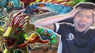 ENDLESS Murlocs With QUEST SHAMAN  SHUDDERWOCK  THE WITCHWOOD  HEARTHSTONE  DISGUISED TOAST