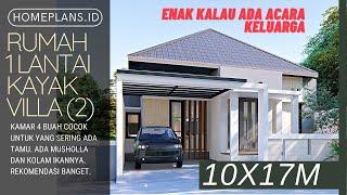 ELEGAN BANGET Semua Kagum Punya Rumah Kayak Gini - Desain Rumah 1 Lantai lahan 10x17m kode 264z