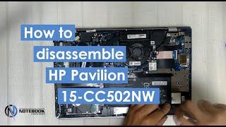 HP Pavilion 15-CC502NW - Disassembly and cleaning