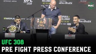 UFC 308 Press Conference Max Holloway Vs Ilia Topuria Full