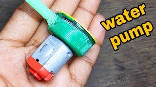 How to make mini water pump at home  High speed mini water pump  Science project