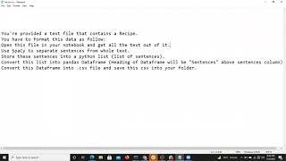How to convert text into pandas data frame and csv using spacyNLPNatural Language processing