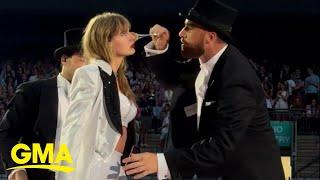 Taylor Swift surprises London concertgoers with Travis Kelce onstage appearance