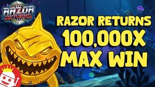  RAZOR RETURNS MAX WIN  PLAYER LANDS 100000X JACKPOT