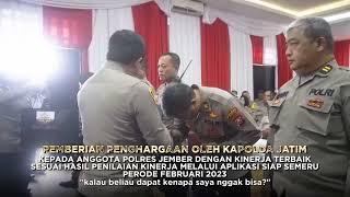 KUNJUNGAN KERJA KAPOLDA JAWA TIMUR DI POLRES JEMBER