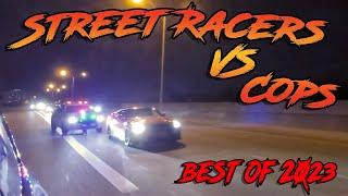 Street Racers VS Cops The Craziest ILLEGAL Street Races Of 2023 + HUGE Crashes