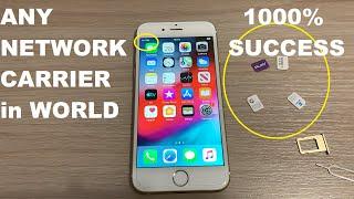 FREE Network Unlock iPhone Any CarrierSim in World 1000% Working