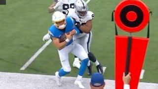 Raiders Jerry Tillery EJECTED After DIRTY HIT on Justin Herbert  Raiders vs Chargers Highlights