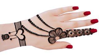 Heart shape Easy Simple Backhand Mehndi designStylish Mehndi designsMehandi ka designMehandiHenna