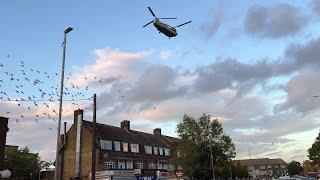 Kamala Harris helicopter entourage in London