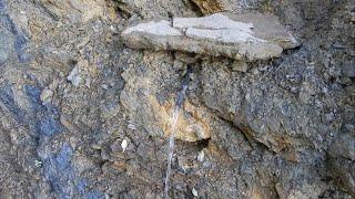 Groundwater - Natural water flows inside the rock  Himachal Pradesh India