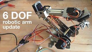 Arduino  Teensy 6 DOF  Axis Robotic Arm Inverse Kinematics - Update