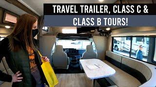 Travel Trailer Class C and Class B Tours  2021 York RV Show