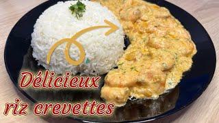 Recette de riz aux crevettes et son incroyable sauce 