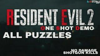 Resident Evil 2 Remake One Shot Demo Playthrough - All Puzzles