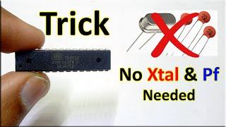 How To Run Atmega 328168888 without XTAL How to Burn bootloader on Atmega without crystal xtal