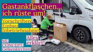 #187  Gastankflaschen  Einbau und Inbetriebnahme.