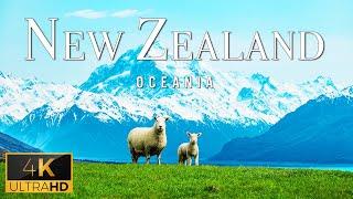 FLYING OVER NEW ZEALAND 4K UHD - Relaxing Music With Stunning Beautiful Nature 4K Video Ultra HD