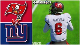 Buccaneers vs Giants Week 12 Simulation Madden 25 Rosters