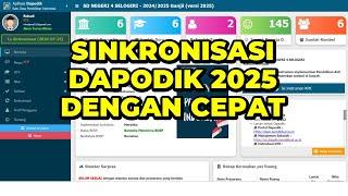 CARA SINKRON DAPODIK VERSI 2025 DENGAN CEPAT  CARA SINKRONISASI DAPODIK 2025