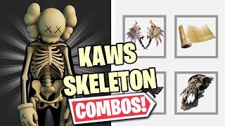 KAWS SKELETON COMBOS  FORTNITE SKIN REVIEW