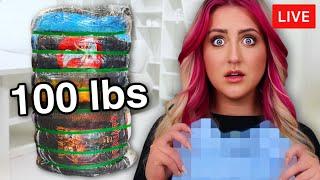 Opening a 100 lb MYSTERY Bale of Clothes  LIVE EXPERIENCE 