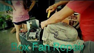 How to repair box fan  Electric fan repair  Guide to repair box fan