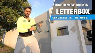 How to Move a Brick in Concrete Letterbox - DIY Install