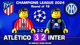 Atletico Madrid vs Inter 2-1 3-2 pen Champions League 2024 • All Goals & Highlights Lego Football