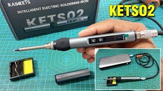 KAIWEETS KETS02 Smart Digital Soldering Iron Kit Unbox and Test