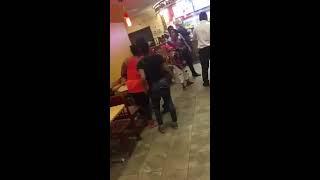 Mother beat a woman that disrespected her Daughter  a fight broke out in a Restaurant