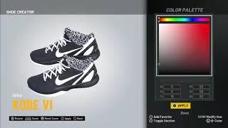 NBA 2K22 Shoe Creator- Kobe 6 “MambaCitas” “Mamba Forever” Creation Tutorial