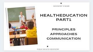 HEALTH EDUCATION -PART 1