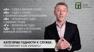 Категории годности к военной службе что означают и как изменить?