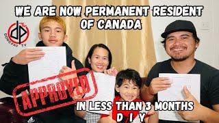 WE ARE NOW PERMANENT RESIDENT OF CANADA D.I.Y