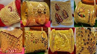 Bridal Gold Glass Chur Designs  Latest Gold Chur Bangle Designs With Weight And Price