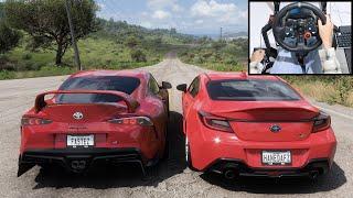 Toyota GR86 & Toyota GR Supra - Forza Horizon 5  Logitech g29 gameplay