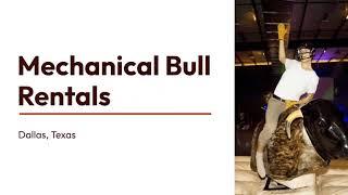 Mechanical Bull Rentals - Dallas 214 357-7077