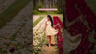 Poses in a tulip field #posing #howtopose #posesideas #poses #posingtips #shorts #viralvideo2021