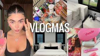 VLOGMAS IS HEREday in my life room tour chit chat PR unboxing grocery haul + more