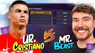 Cr7 Vs Mr Beast In Free Fire  Op 1 Vs 4 Clash Squad Battle 