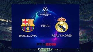 PES 2019 UEFA Champions League Final FC Barcelona vs Real Madrid Gameplay Penalty Shootout