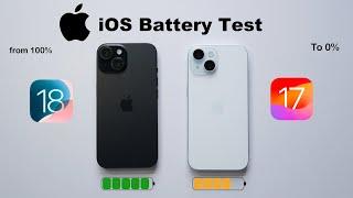 iOS 18 vs iOS 17 Ultimate Battery Test  From 100 To 0  SURPRISING RESULT HINDI