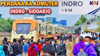 Trip Report AKHIRNYA JALUR KE INDRO AKTIF LAGI  Trip Perdana Komuter Indro Gresik - Sidoarjo